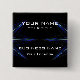 Hi Tec Futuristiska Business Namn bricka Knapp