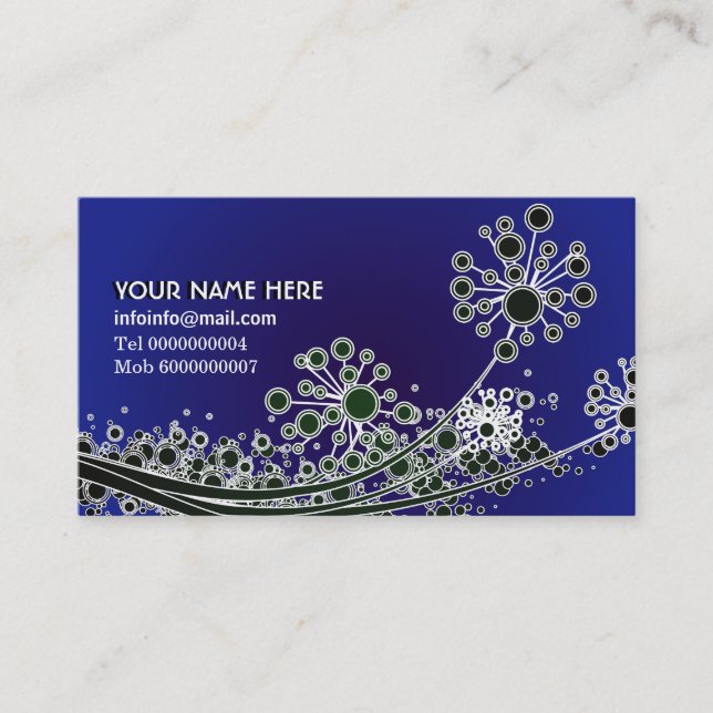 Hi tech Anpassningsbar Affärskort Calendar Visitkort (Framsida)