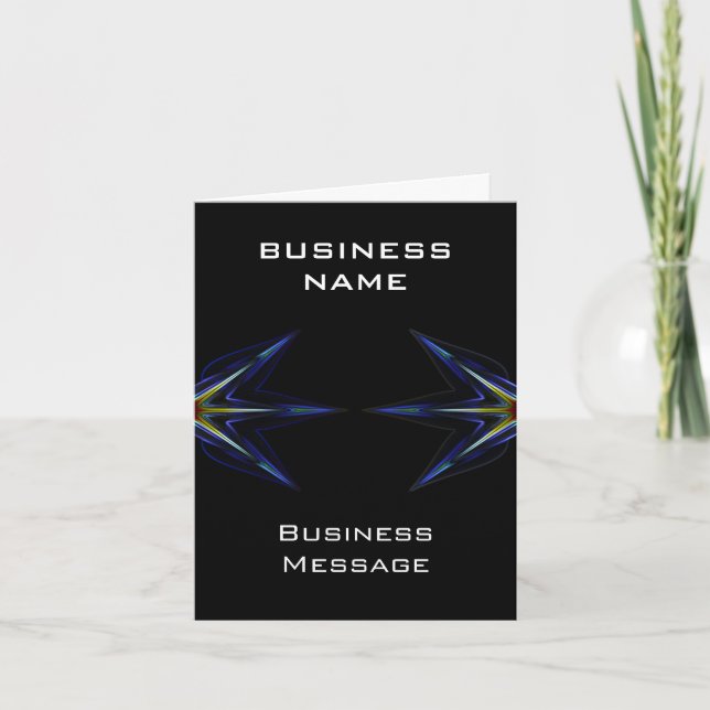 Hi tech Business Note-kort Kort (Framsida)