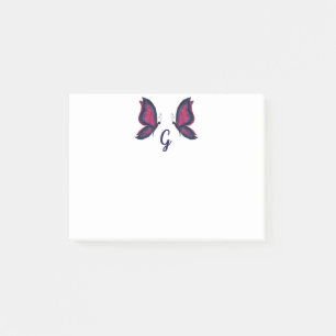 Hi tech butterfly vinge, modern geometrisk låg po post-it block