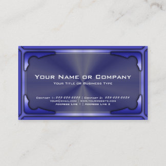 Hi tech Faux-metallkort version 1 med foto Visitkort