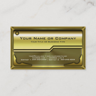 Hi tech Faux-metallkort version 3 med Logotyp Visitkort