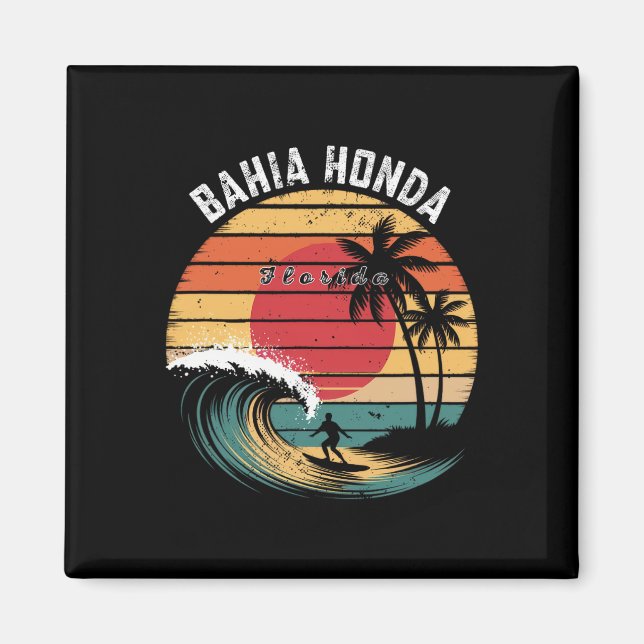 Hia Honda State Park Florida Strand Surfing  Magnet (Framsidan)