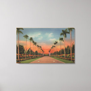 Hialeah Florida - körbana för Miami Jockeyklubb Canvastryck