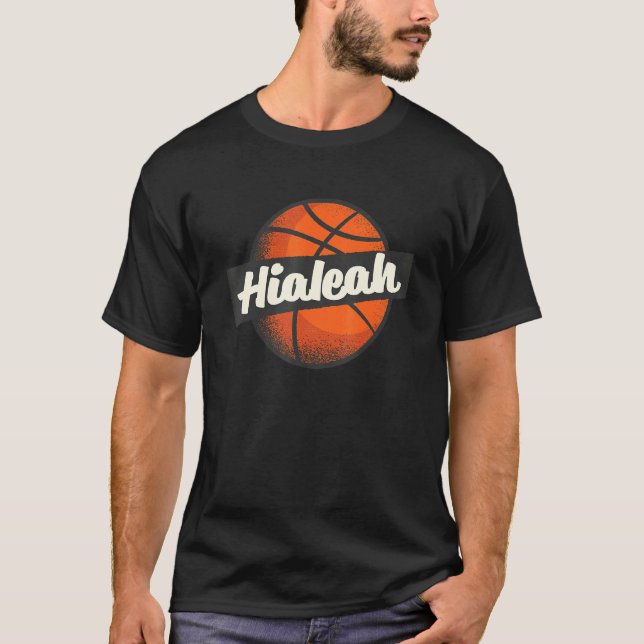 Hialeah Hometown Basketball Player Sports T Shirt (Framsida)