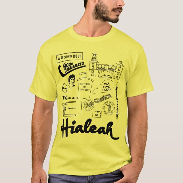 Hialeah liv tee shirt (Framsida)