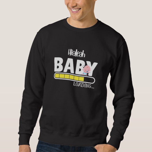 Hialeah Native Pride Funny State Baby Parent Mamma Lång Ärmad Tröja (Framsida)
