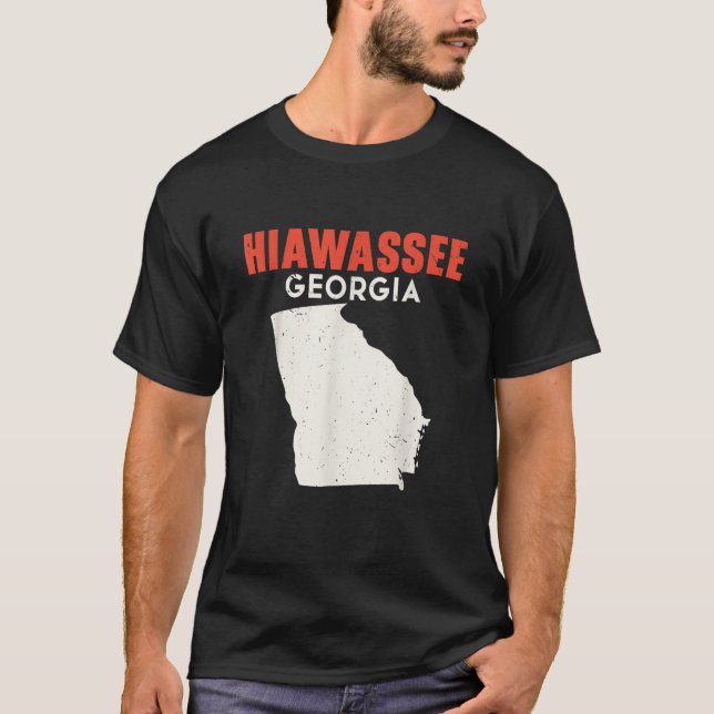 Hiawassee Georgia USA State America Travel Georgia T Shirt (Framsida)