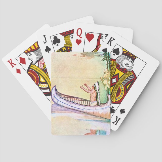 Hiawatha Magic Canoe Casinokort (Baksidan)