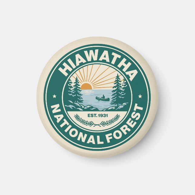 Hiawatha National Forest Magnet (Framsidan)