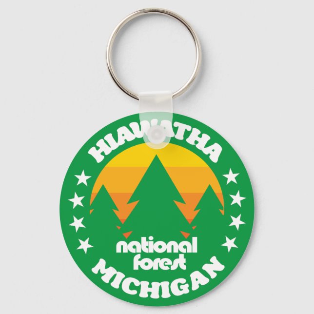 Hiawatha National Forest Nyckelring (Framsida)