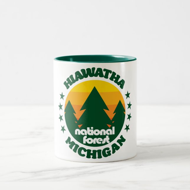 Hiawatha National Forest Två-Tonad Mugg (Center)