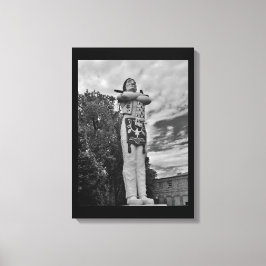 Hiawatha Statue Canvastryck