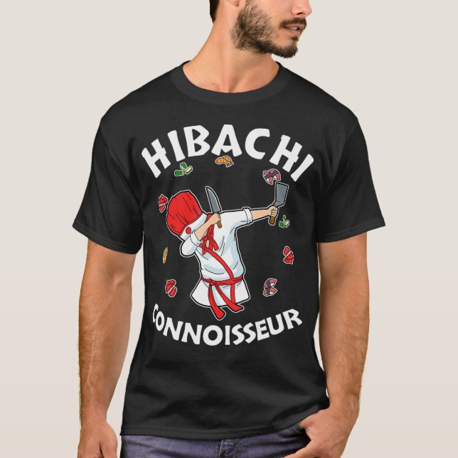 Hibachi Chef Costume Hibachi Connoisseur Hibachi T Shirt (Framsida)
