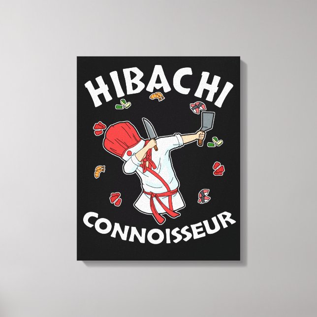 Hibachi Connoisseur Hibachi Grill Gift Hibachi Canvastryck (Framsida)
