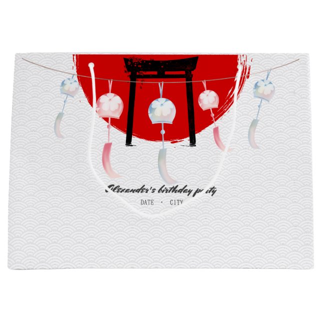 Hibachi Födelsedagsfest Vind Chimes Furin japanska (Framsidan)