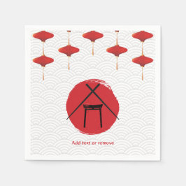 Hibachi Theme Födelsedagsfest Private Chef Japansk Pappersservett