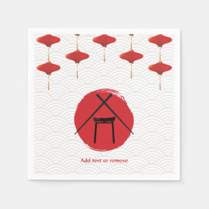 Hibachi Theme Födelsedagsfest Private Chef Japansk Pappersservett