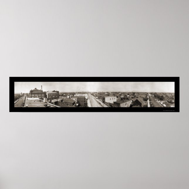Hibbing MN Panoramic Photo 1914 Poster (Framsidan)