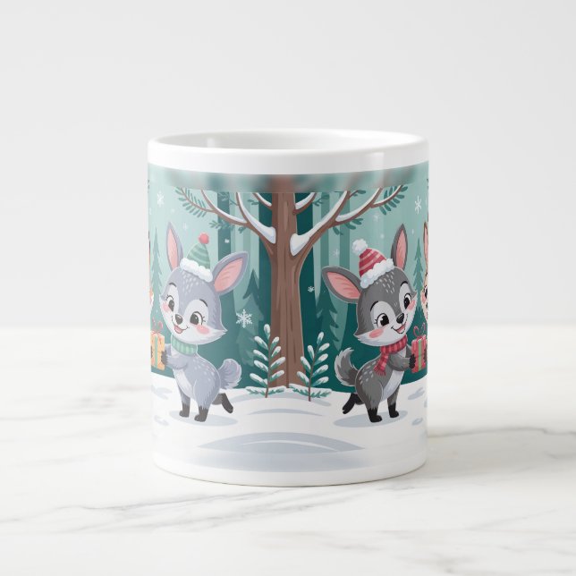 hibi Forest Friends Jumbo Mugg (Framsidan)