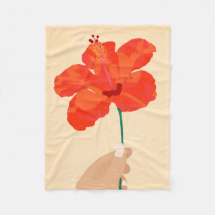 Hibiscus-affär Fleecefilt