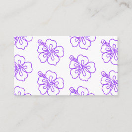 Hibiscus batik mönster pono vibes tropiska visitkort