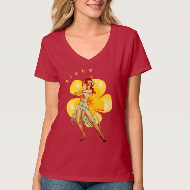 Hibiscus Beauty T Shirt (Framsida)
