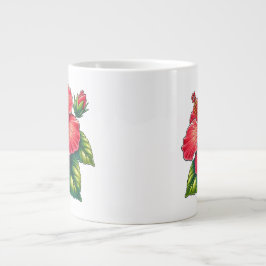 Hibiscus blomma jumbo mugg