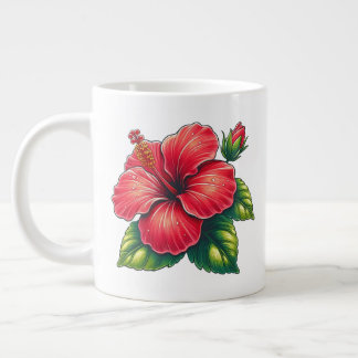 Hibiscus blomma jumbo mugg
