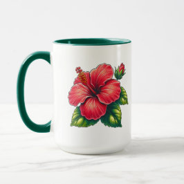 Hibiscus blomma Large combo Mugg