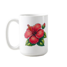 Hibiscus-blomman Large Classic ceramic