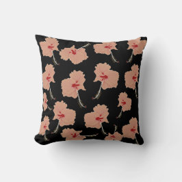 Hibiscus Blommigt Art Kudde