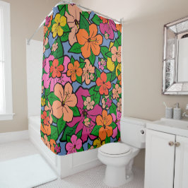 Hibiscus-blommor med flera färgader - skåra
