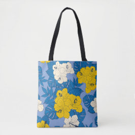 Hibiscus blommor och blad tygkasse