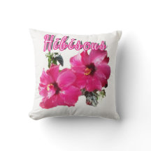 Hibiscus dekorativ kudde