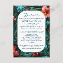 Hibiscus Dream Tropical Bröllop-höljeskort