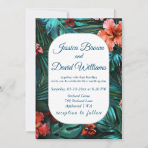 Hibiscus Dream Tropical Wedding bjudande