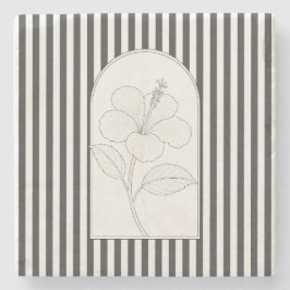 Hibiscus Elegant Flower Botanical Stenunderlägg