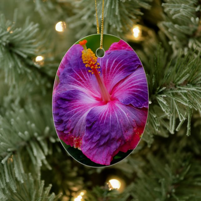 Hibiscus Flower Ceramic Ornament (Träd)