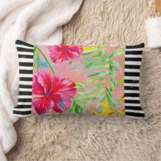 Hibiscus Flower Lumbar Dekorativ kudde