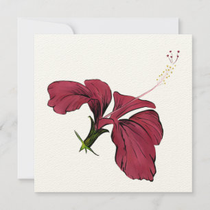 Hibiscus Flower Note-kort Anteckningskort