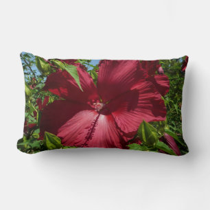 Hibiscus Flower och Blå himmel Lumbarkudde