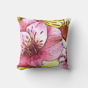 Hibiscus Flower Pastel Kudde