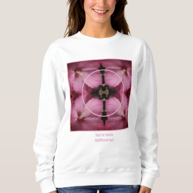 Hibiscus Flower Ram Skapar ditt eget sällskapsfoto T Shirt (Framsida)