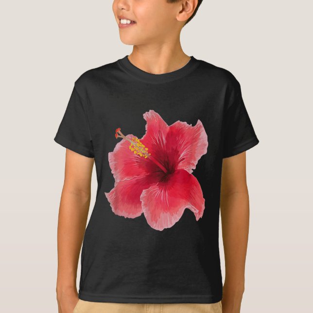 Hibiscus Flower, Tee Coquette 90s Vintage Gift Wom (Framsida)