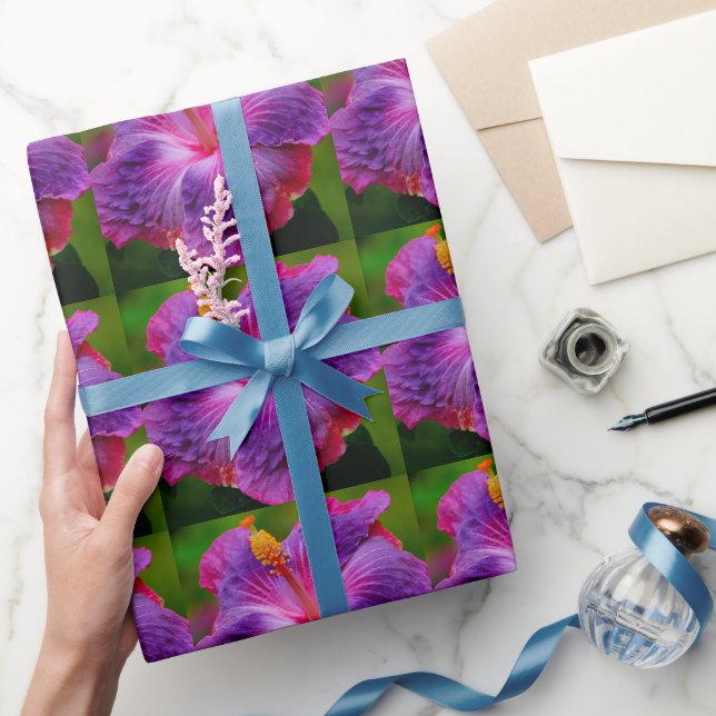 Hibiscus Flower Wrapping Papper Presentpapper (Gifting)