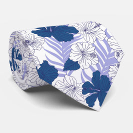 Hibiscus Flowers Blue White Beach Wedding Slips