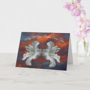 Hibiscus Flowers Dreams Kom True Inspirational Kort