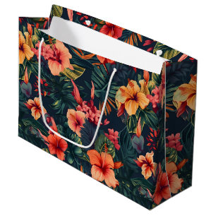 Hibiscus Flowers, ett tropiskt Blommönster