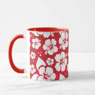 Hibiscus Flowers Mönster Mugg